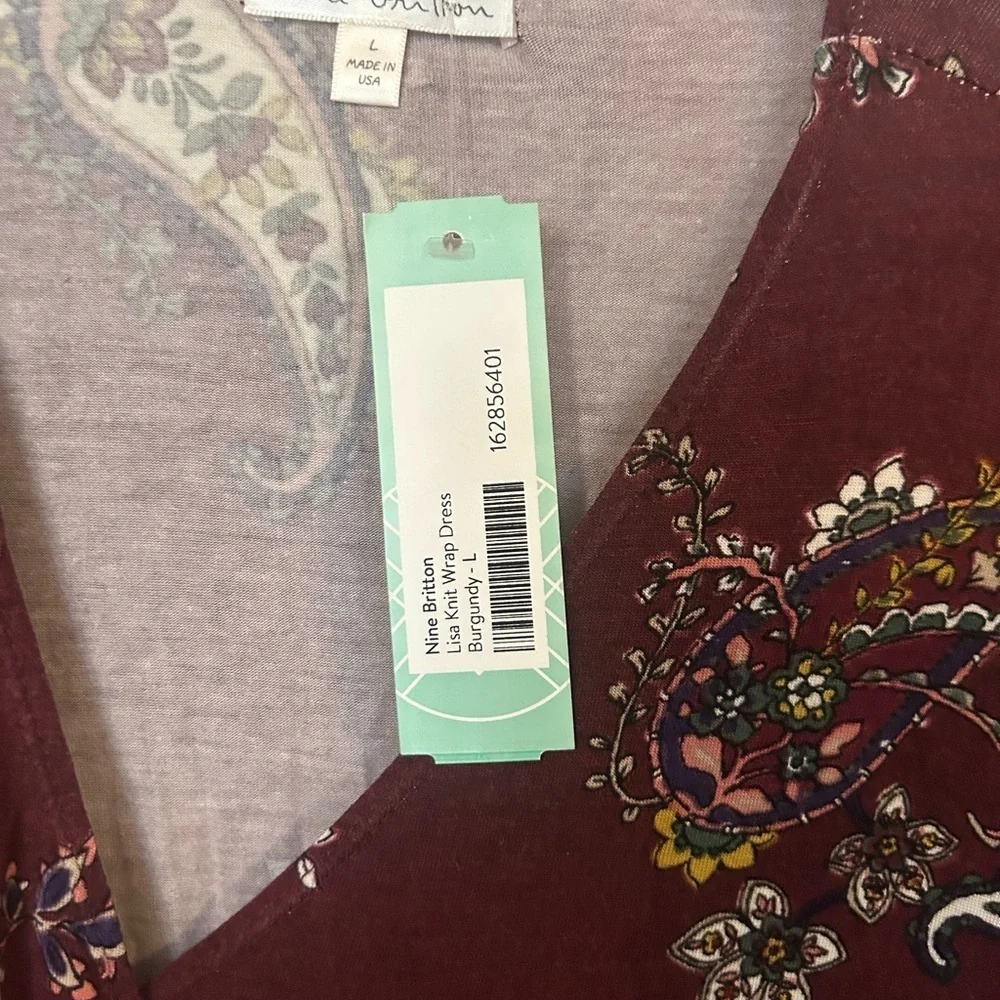 Stitch Fix Exclusive Large Nine Britton Floral Paisley Wrap Dress